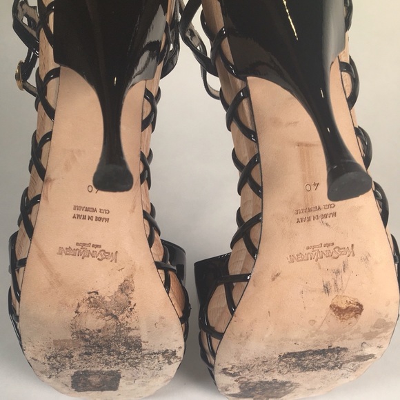 YSL Patent Origami Heel Size: 40 EUC - Picture 5 of 7